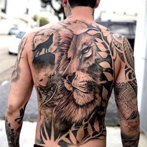 Men's back tattoos designs