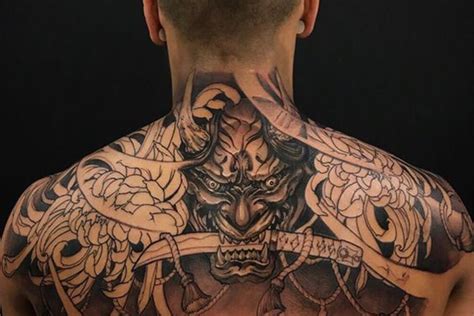 Men's back tattoos styles