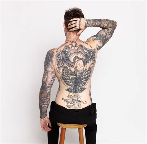 Men's back tattoo inspiration