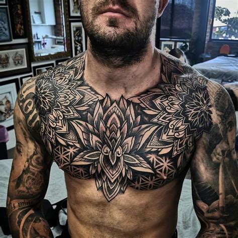 Mens Chest Tattoo Designs