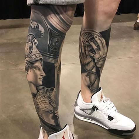 Men's Leg Tattoo Design