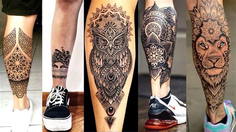 Men's leg tattoo designs