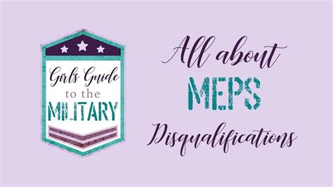 MEPS Disqualifiers