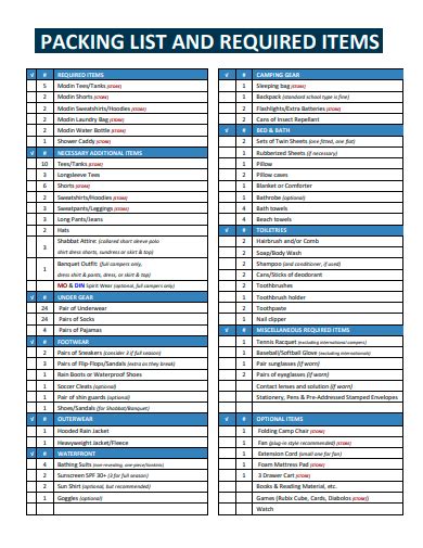 Meps Packing List Additional Tips Image 6