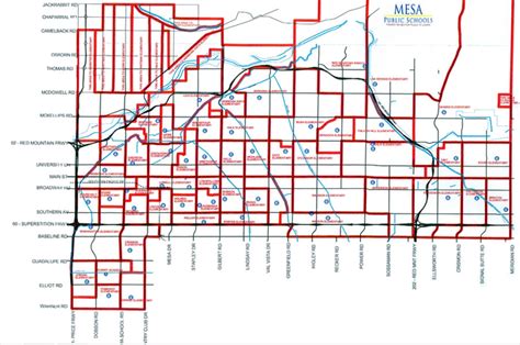 Mesa school district map