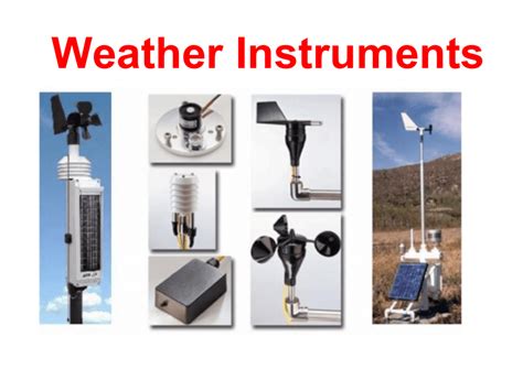 Meteorologists' tools