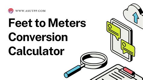 A calculator displaying a meter-to-feet conversion