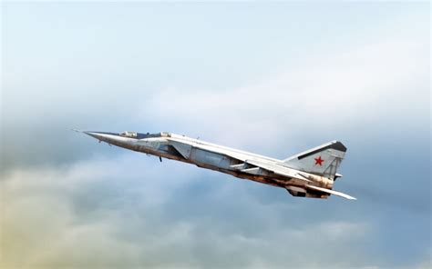 MiG-25 in Flight