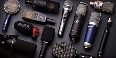 Different types of microphones