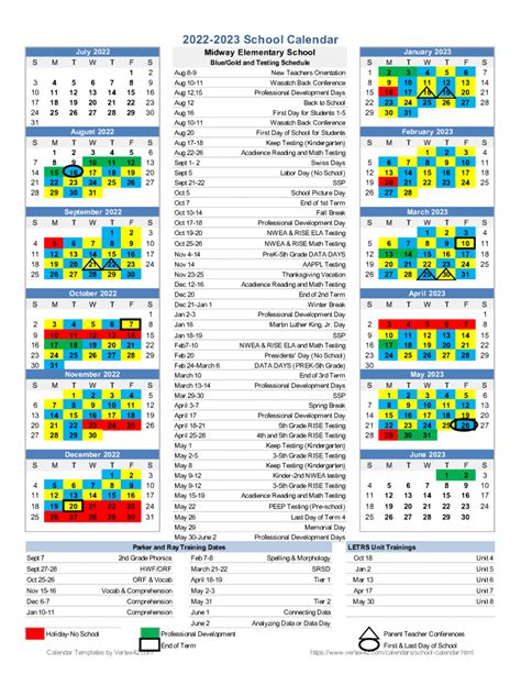 Midway ISD Calendar Image 1