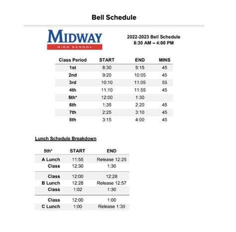 Midway ISD Calendar Image 3