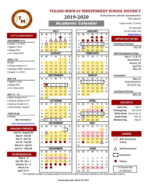 Midway ISD Calendar Image 9