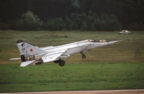 A Mikoyan-Gurevich MiG-25 in flight