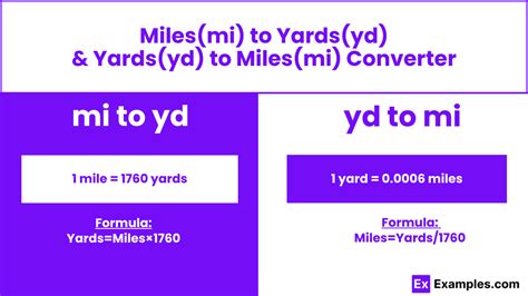 Mile to Yards Conversion Examples Image 8