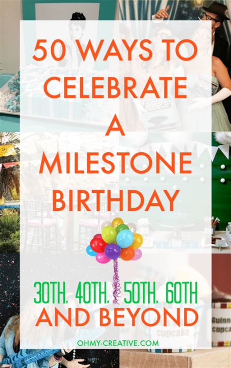 Milestone celebration ideas and inspirations