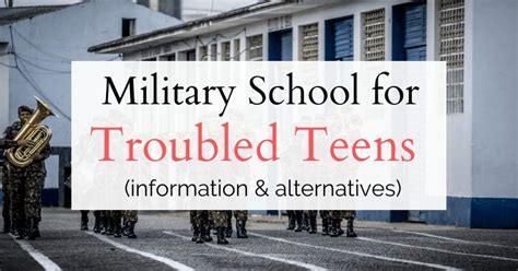 Military Academies for Troubled Teens