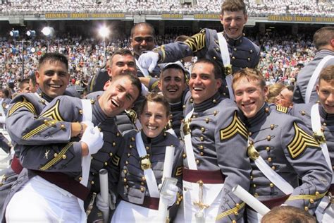 Graduation ceremony at a military academy