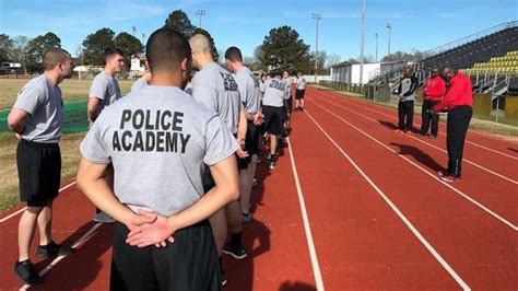 Cadets engaging in physical training exercises