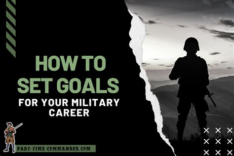 Setting clear goals and objectives for military career