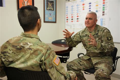 Military Chaplain providing counseling