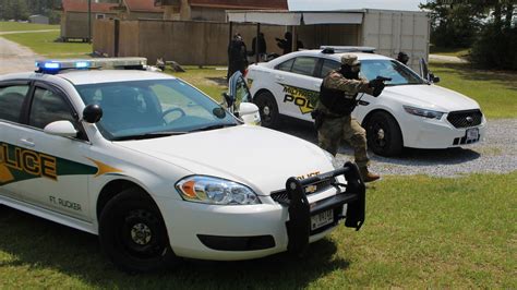 Military Cop Responding to Emergency