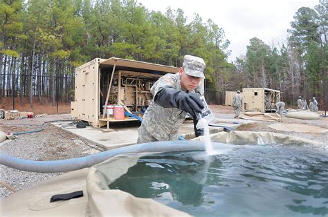 Military Engineers Building Water Purification