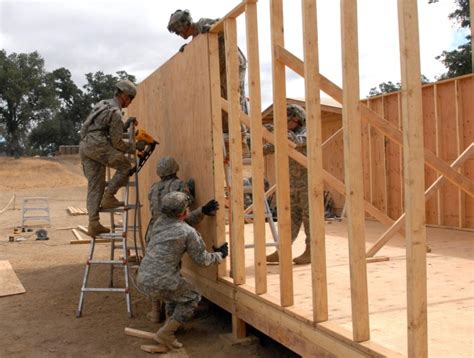 Military Engineers Designing Building