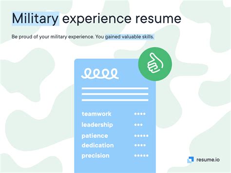 Military personnel in experience