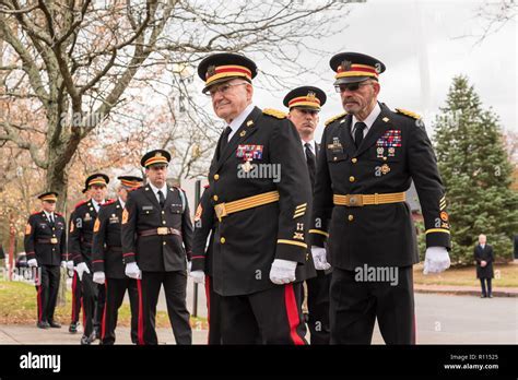 A military band playing at a funeral