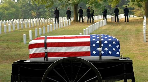 A military funeral with personal tributes