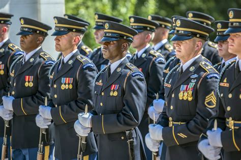 A military honor guard during a solemn occasion