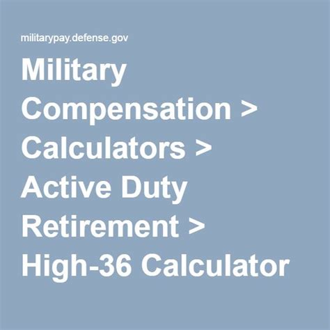 Military Pay Calculator