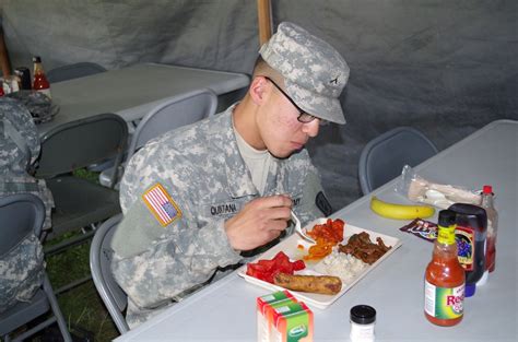 Military Personnel Eating Healthy