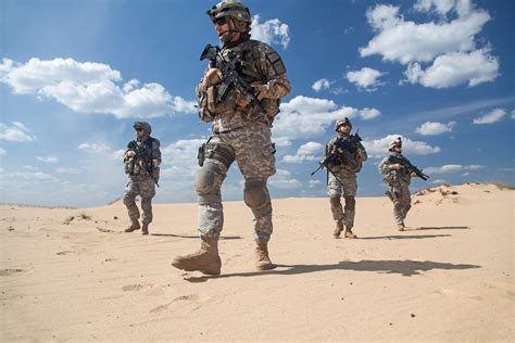 A photo of military personnel from different branches