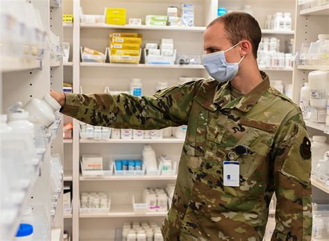 Military Pharmacist Dispensing Medication