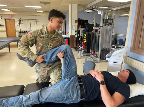 Military Physical Therapist in Military Uniform