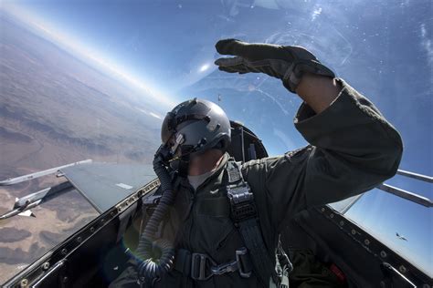 Military Pilot in Flight