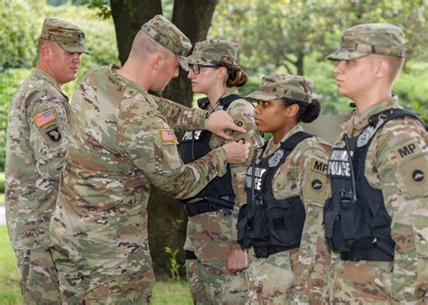 Military police deployment in a humanitarian assistance mission