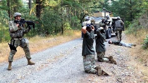 Military police training exercise