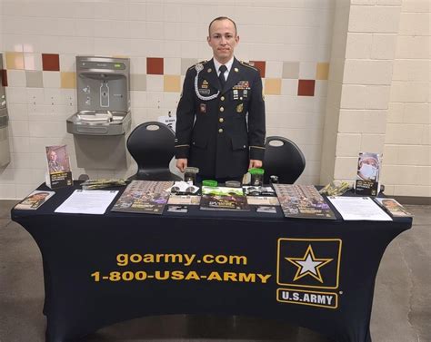 Military Recruiter Booth