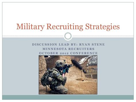 Military Recruitment Strategies