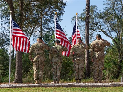 Military Saluting Flag