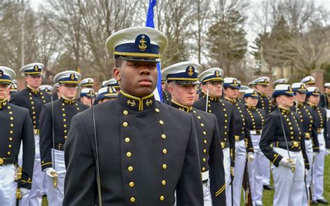 Military school students participating in a drill exercise