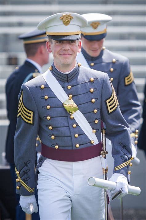 Military school graduation ceremony