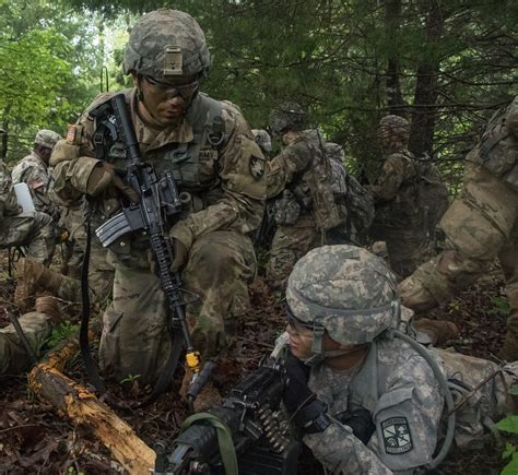 Soldier during advanced training