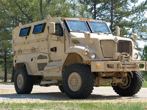 A photo of military vehicles in action