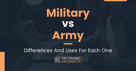 Military vs Army: What's the Key Difference?