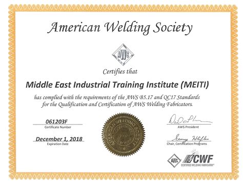 Military welding certifications