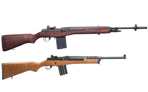 Mini Thirty and Mini 14 rifles side by side