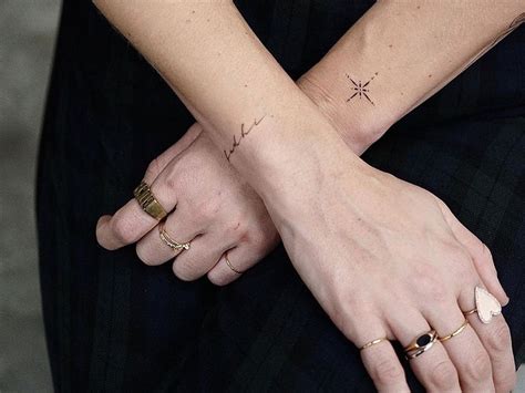 Minimalist wrist tattoos